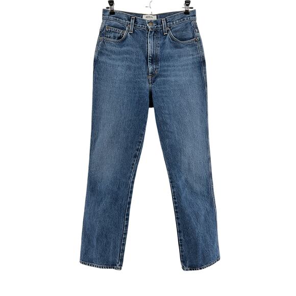 Agolde Blue Pinch Waist High Rise Kick Jeans Size 26 - Picture 2 of 6